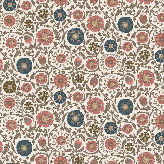 Rosemoor Fabric - Coral swatch