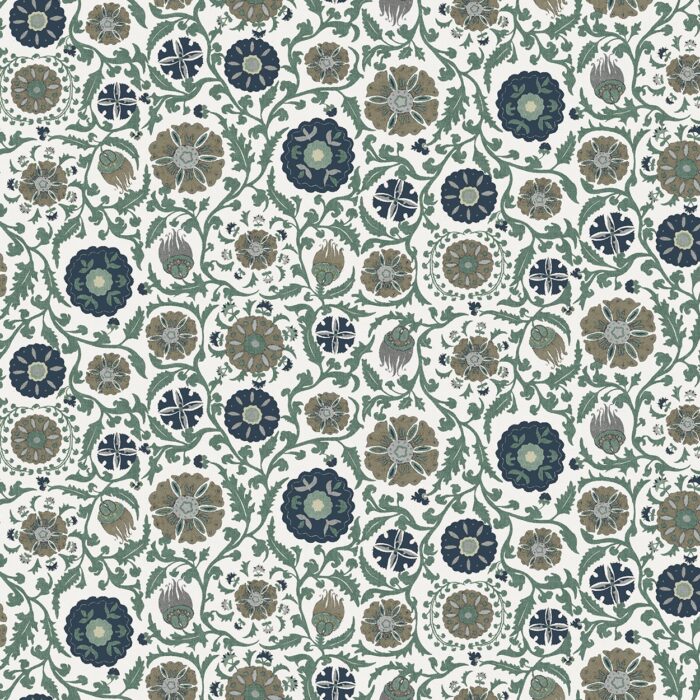 Rosemoor Fabric - Teal swatch