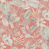 orange botanical cotton fabric from Chess