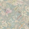 blue botanical cotton fabric from Chess