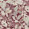 red botanical cotton fabric from Chess