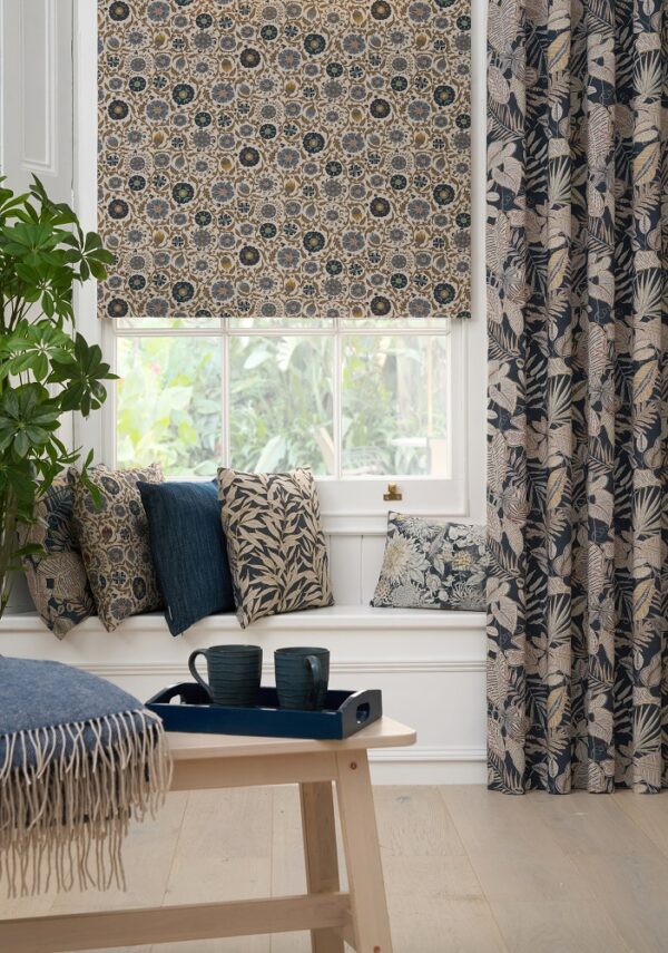 Sherbourne Fabric - Navy by Sherbourne Fabric - Navy from