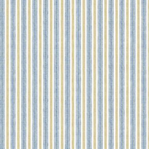 blue striped cotton fabric from Chess