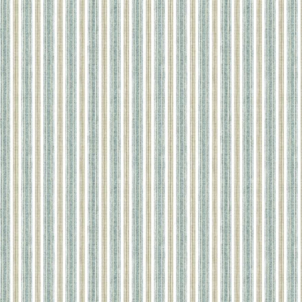 green striped cotton fabric from Chess