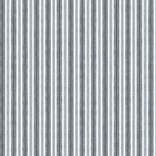 blue striped cotton fabric from Chess