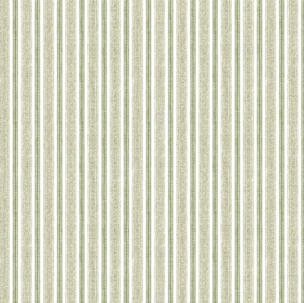 Longwick Fabric - Linden by yellow striped cotton fabric from Chess