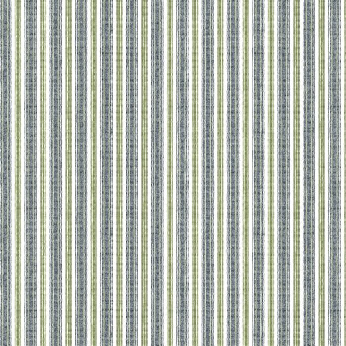 Longwick Fabric - Moss / Navy swatch
