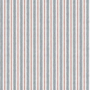 blue striped cotton fabric from Chess