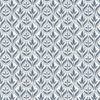 blue botanical cotton fabric from Chess