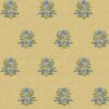 yellow botanical cotton fabric from Chess