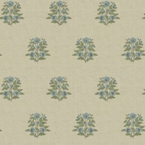 neutral botanical cotton fabric from Chess
