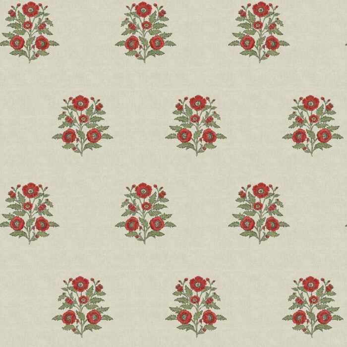 Alscot Fabric - Poppy swatch