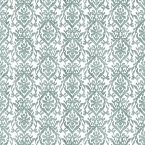 green botanical cotton fabric from Chess