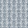 blue botanical cotton fabric from Chess
