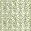 green botanical cotton fabric from Chess