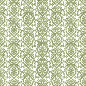 green botanical cotton fabric from Chess