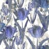 blue botanical cotton fabric from Chess