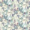 blue botanical cotton fabric from Chess