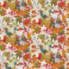 orange botanical cotton fabric from Chess