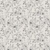 black-grey botanical cotton fabric from Chess