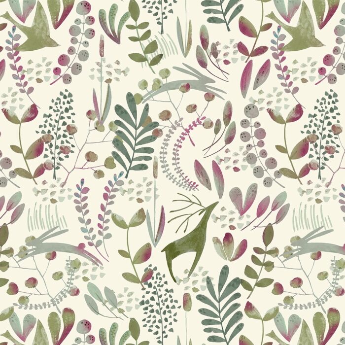 Juno Fabric - Mulberry swatch