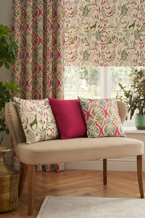Copse Fabric - Olive Fuchsia by Copse Fabric - Olive Fuchsia from