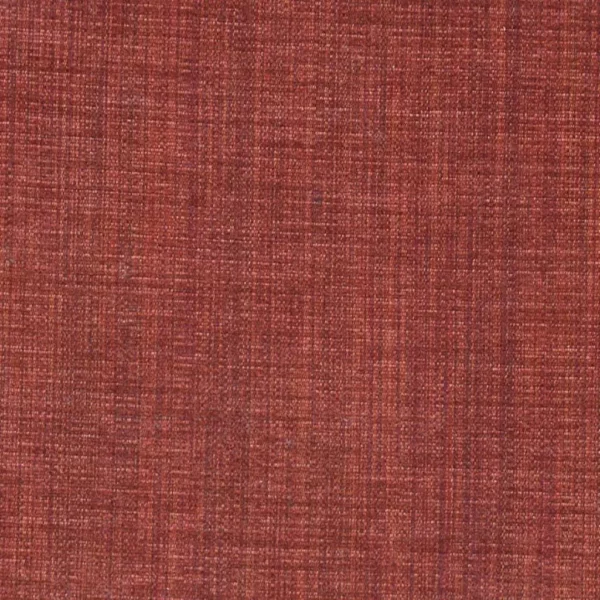Saskia Fabric - Russet by red plain velvet-chenille fabric from William Yeoward