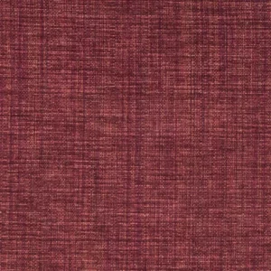 red plain velvet-chenille fabric from William Yeoward