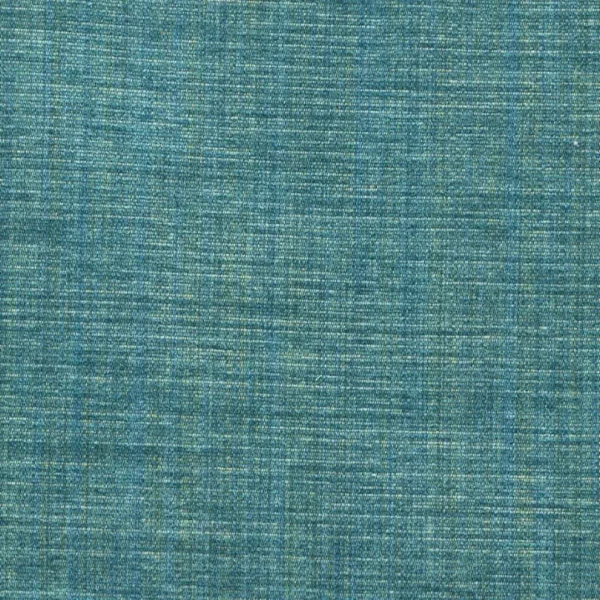 Saskia Fabric - Jade by blue plain velvet-chenille fabric from William Yeoward