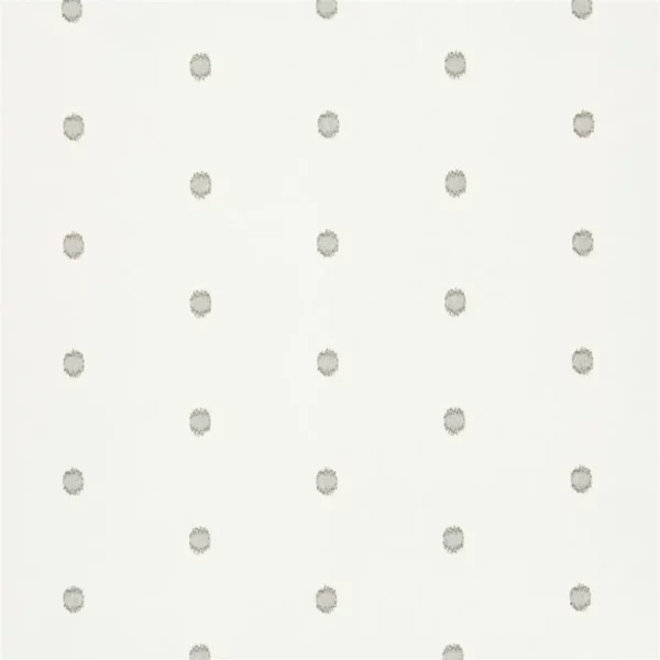 Candour Fabric - Cocoa by white spotted linen fabric from William Yeoward