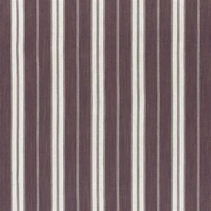 purple striped cotton fabric from William Yeoward