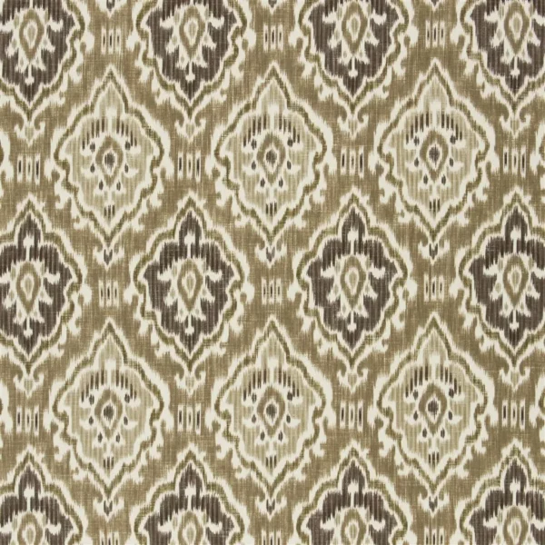 brown traditional printed fabric from William Yeoward