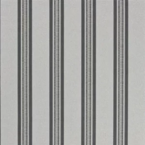 black-grey striped cotton fabric from William Yeoward