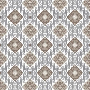 brown traditional printed fabric from William Yeoward