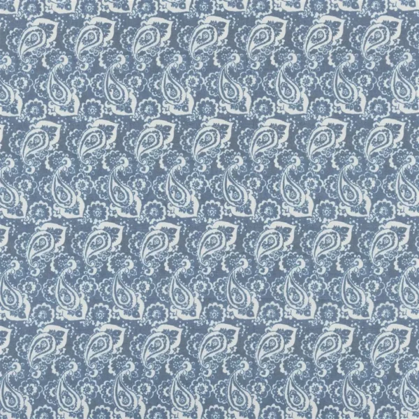 Galtine Fabric - Denim by blue misc printed fabric from William Yeoward