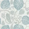 blue botanical wallpaper from william yeoward