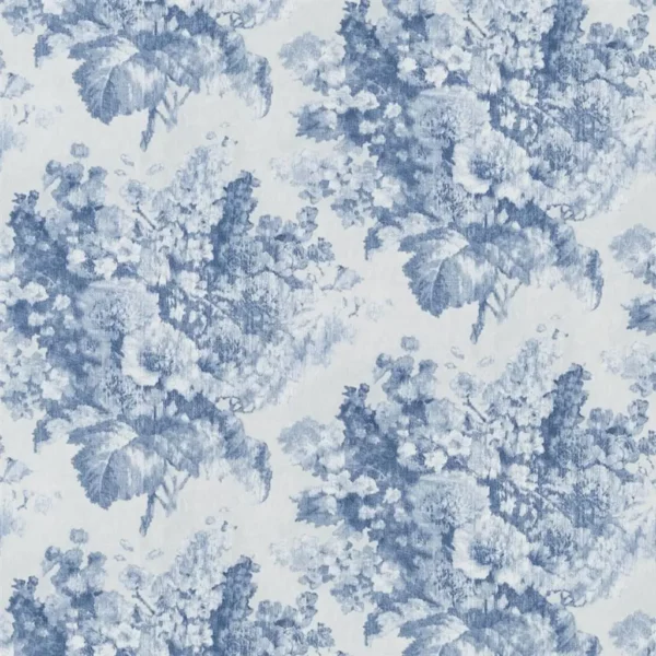 blue botanical wallpaper from william yeoward