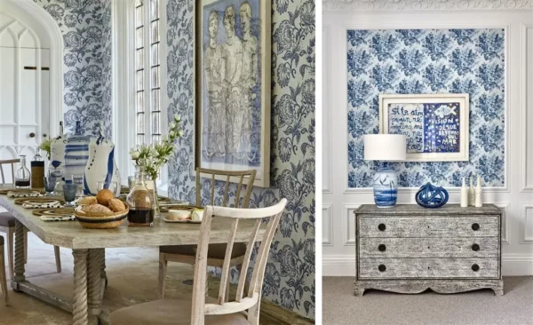 Philippine Wallpaper - Indigo by Philippine Wallpaper - Indigo from