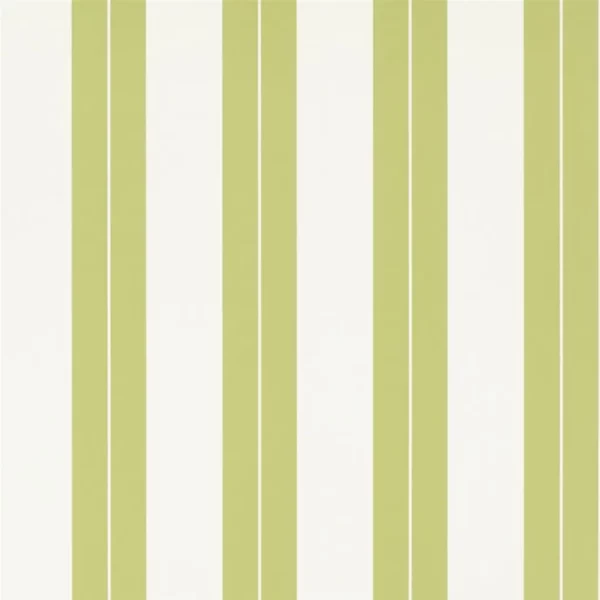 Boyton Wallpaper - Moss by green striped wallpaper from william yeoward