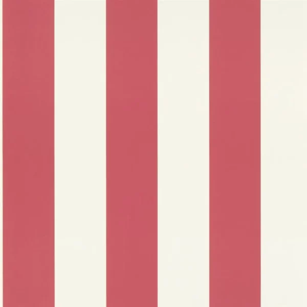 St Ives Wallpaper - Rose by red striped wallpaper from william yeoward