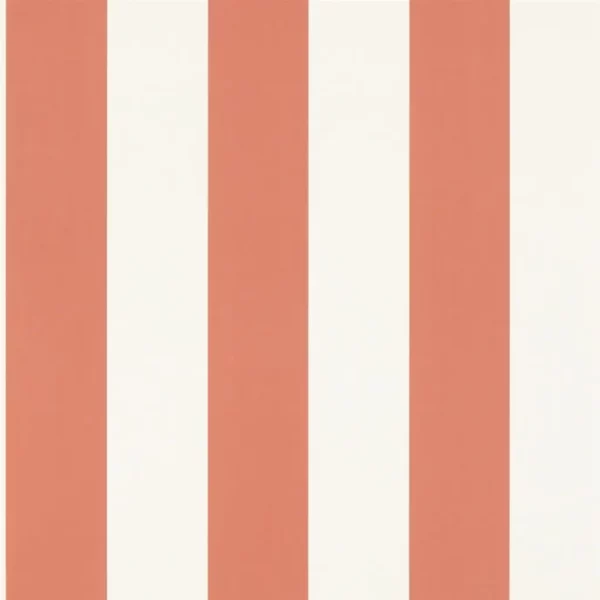 St Ives Wallpaper - Cinnamon by orange striped wallpaper from william yeoward