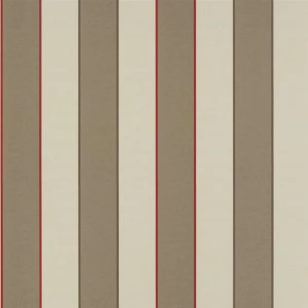 Warleggan Wallpaper - Mocha by brown striped wallpaper from william yeoward