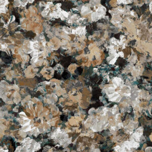 brown botanical velvet-chenille fabric from Art of the Loom