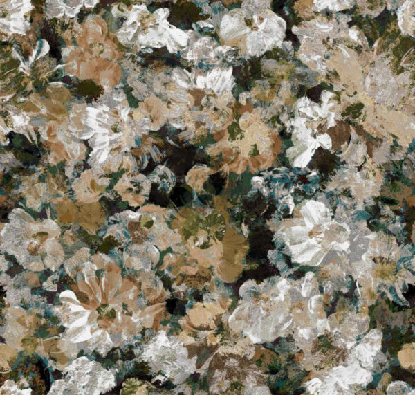 brown botanical velvet-chenille fabric from Art of the Loom