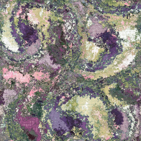 Meteo Fabric - Autumn by orange contemporary velvet-chenille fabric from Art of the Loom