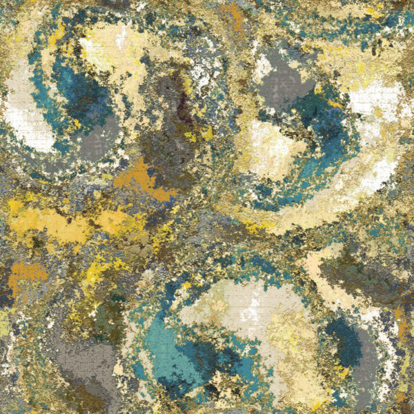 Meteo Fabric - Spring by pink contemporary velvet-chenille fabric from Art of the Loom