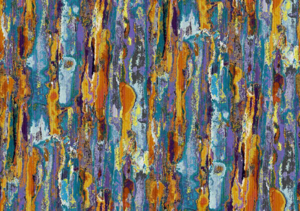 Monet Fabric - Spring by orange contemporary velvet-chenille fabric from Art of the Loom