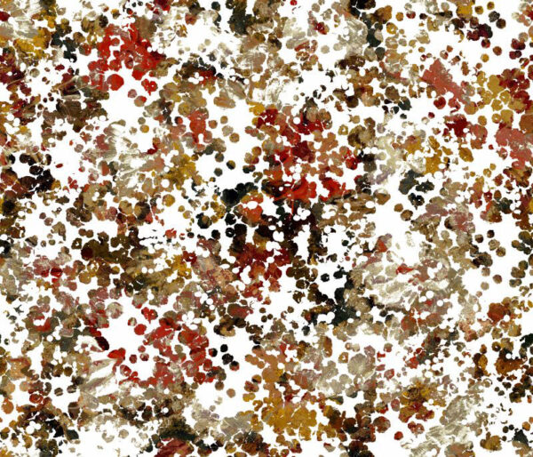 Saisons Fabric - Autumn by orange contemporary velvet-chenille fabric from Art of the Loom