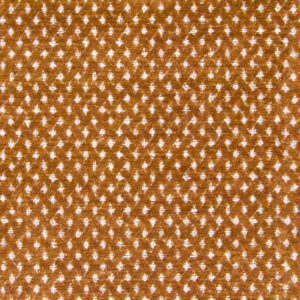 orange spotted velvet-chenille fabric from Art of the Loom