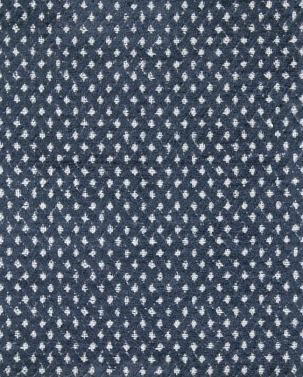 blue spotted velvet-chenille fabric from Art of the Loom